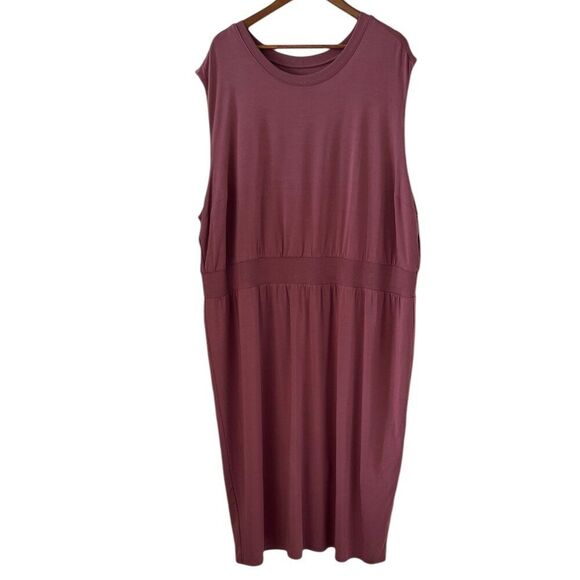 Athleta Dresses & Skirts - Athleta NEW Santorini Cinch Dress In Mauve Rose Size 3X